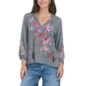 JOHNNY WAS PLAID Field Blouse
